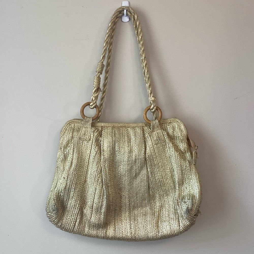 Vintage straw handbag